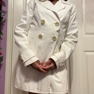 White Banana Republic All Weather Coat